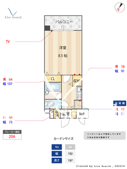 ISマンション 401 【福岡県竹下駅】 の間取り図