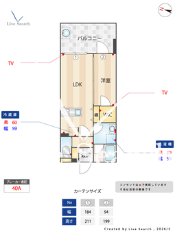 YAKUIN SQUARE 1008 【福岡県薬院大通駅】 の間取り図