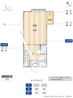メゾン桜 201 【東京都雑司が谷駅】 の間取り図