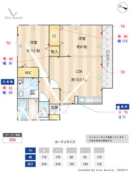 セシオン吉野 202 【埼玉県	 高崎線　宮原駅　徒歩17分】 の間取り図