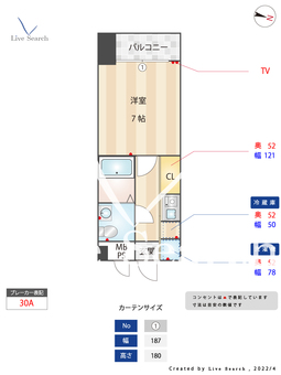 エステート・モア大濠Ⅵ 405 【福岡県西新駅】 の間取り図