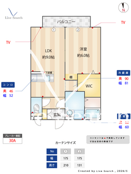 レセンテ煌A 205 【栃木県鶴田駅】 の間取り図