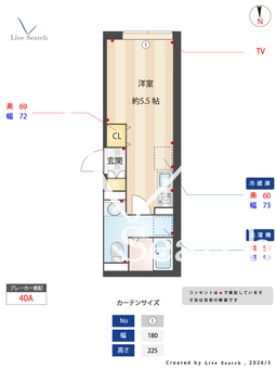 プレノカーサ 201 【東京都宮の坂駅】 の間取り図