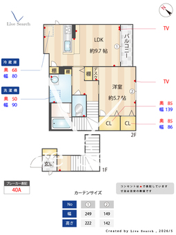 シャーメゾン　ドリーミオ 201 【大阪府岸部駅】 の間取り図