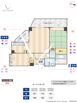 ライオンズステーションプラザ用賀 309 【東京都用賀駅】 の間取り図