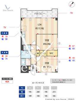 吉与ハイム 405 【大阪府岸和田駅】 の間取り図