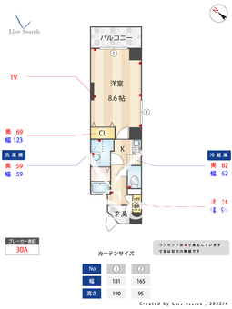 AXIS博多 702 【福岡県中洲川端駅】 の間取り図