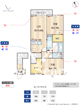 カーサ ミカサ 202 【栃木県西川田駅】 の間取り図