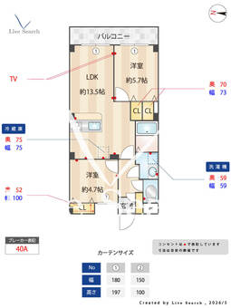 シャイニーハイツ 104 【埼玉県吉川駅】 の間取り図