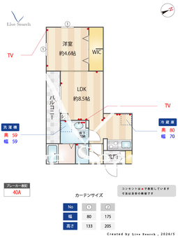 ルミリエ 301 【埼玉県東北本線　東大宮駅　徒歩7分】 の間取り図