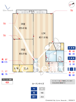 パーミーハイツ 102 【大阪府久米田駅】 の間取り図