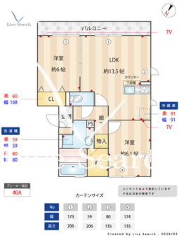 Grand　Chariot／Luna　Piena　Grand　Chariot 201 【埼玉県京浜東北・根岸線　蕨駅　徒歩20分】 の間取り図
