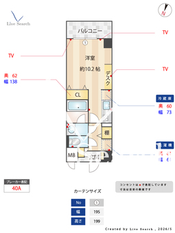 ノヴェル新栄 903 【愛知県新栄町駅】 の間取り図