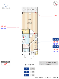 KUイールス  302 【埼玉県埼玉高速鉄道　鳩ヶ谷駅　徒歩8分】 の間取り図