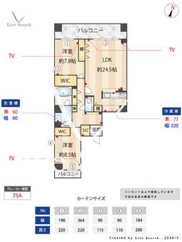 Serena Villa 701 【大阪府北畠駅】 の間取り図