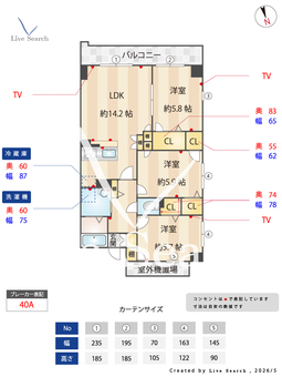 サンライクテイリス3号館 0301 【大阪府南海電鉄高野線 三国ヶ丘駅】 の間取り図