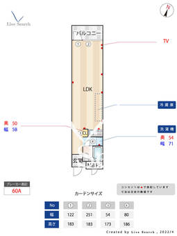ネオハイツ天神 305 【福岡県赤坂駅】 の間取り図
