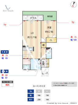 エスポワール・アイ　北春日丘Ⅰ，Ⅱ 1106 【大阪府国際文化公園都市モノレール 阪大病院前駅】 の間取り図