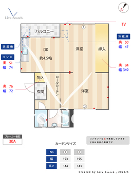 東福間団地 3015 【福岡県東福間】 の間取り図