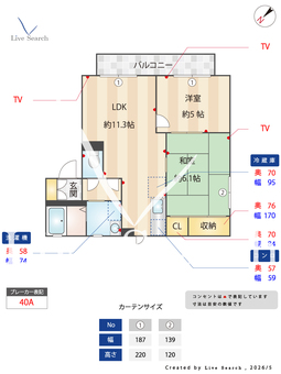 カーサ九条 201 【奈良県九条】 の間取り図