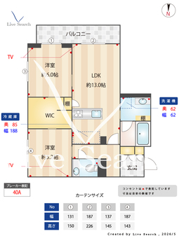 アンジュール 301 【神奈川県大倉山駅】 の間取り図