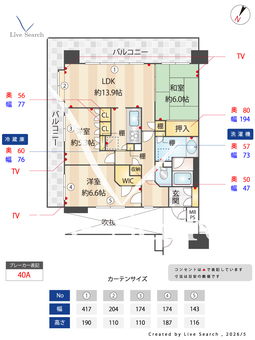  ライオンズプラザ平塚見附町 1505 【神奈川県平塚駅】 の間取り図