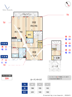 シャーメゾン柏木 0203 【大阪府南海電鉄南海本線 湊駅】 の間取り図