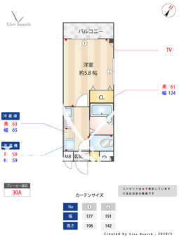 サンライト新井薬師 401 【東京都新井薬師前駅】 の間取り図