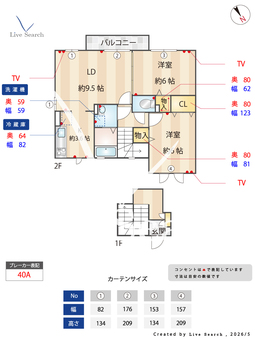 The 石神井公園館 201 【東京都石神井公園駅】 の間取り図