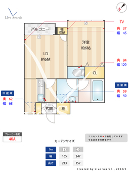 シラキユウスウエスト 302 【東京都曙橋駅】 の間取り図