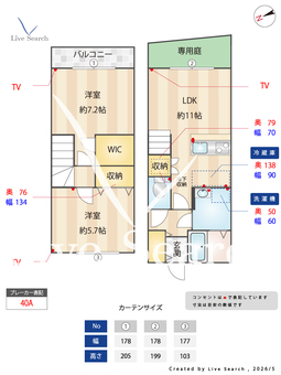 ワコーレヴィアーノ神戸会下山 106 【兵庫県有馬線　湊川駅】 の間取り図