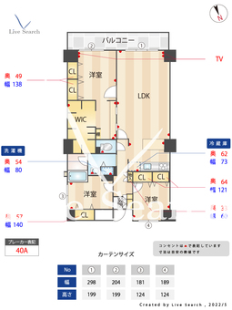 ゴルフォ六本松 202 【福岡県六本松駅】 の間取り図