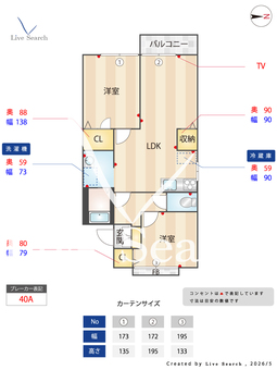 サニーハイツ平松 205 【兵庫県伊丹駅】 の間取り図