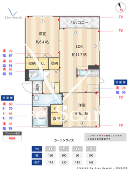 ルミエールB 102 【栃木県佐野市】 の間取り図