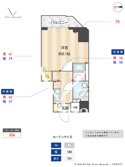 プレール・ドゥーク新大久保Ⅱ 501 【東京都新大久保駅】 の間取り図