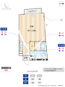 翔・阿波座 301 【大阪府阿波座】 の間取り図
