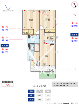 ヴィラーチェ砥堀 B102 【兵庫県砥堀駅】 の間取り図