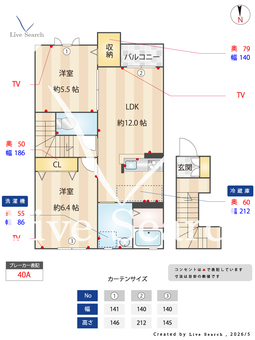 ヴィラーチェ･S 203 【茨城県水戸】 の間取り図