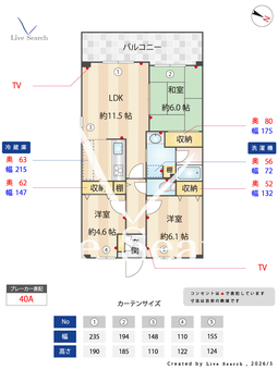 エクセル中野 201 【東京都沼袋駅】 の間取り図