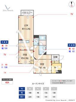 グランディール 101 【神奈川県武蔵小杉駅】 の間取り図