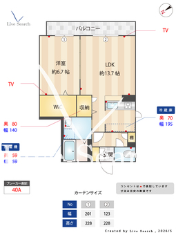 シャーメゾン湯梨浜 202 【大阪府城北公園通駅】 の間取り図