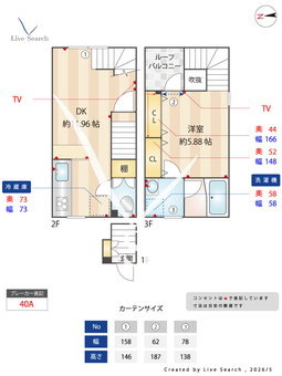 クラソ上北沢 206 【東京都上北沢】 の間取り図