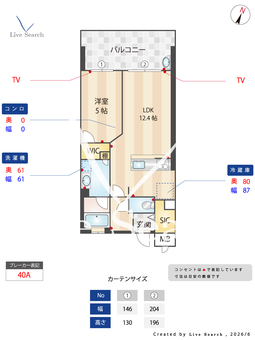 デュレジア平尾 202 【福岡県西鉄平尾駅】 の間取り図