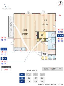 メイプルタウンB棟 201 【福岡県藤崎駅】 の間取り図