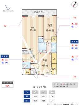 アベニューミナミ  302 【埼玉県成増駅】 の間取り図