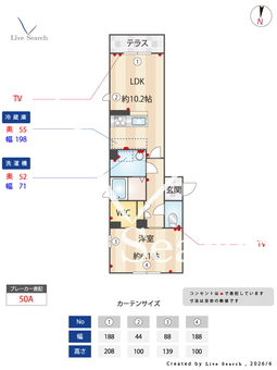 リッツガーデン赤塚 101 【茨城県赤塚駅】 の間取り図