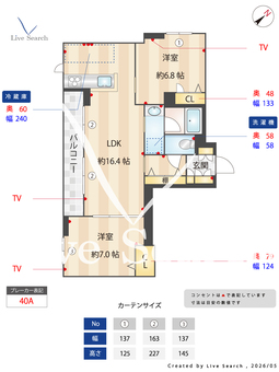 凜香Ⅲ 101 【神奈川県小机駅】 の間取り図
