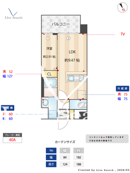 Alivis Shimo-Shinjo SoL TERRACE 501 【大阪府下新庄駅】 の間取り図