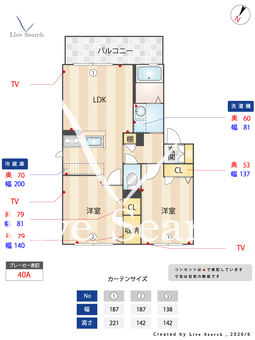 ライフステージ長嶺 202 【熊本県東海学園前駅】 の間取り図