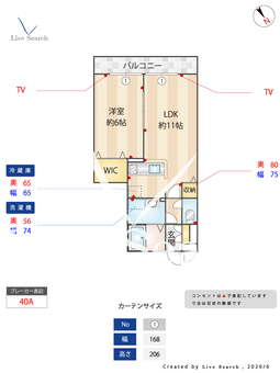 フォリオ春日部 206 【埼玉県一ノ割駅】 の間取り図